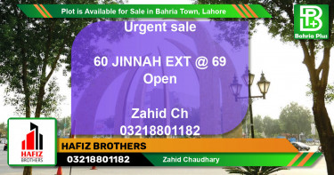 Residential Plot for Sale in Bahria Town, Lahore - (BP-86512)