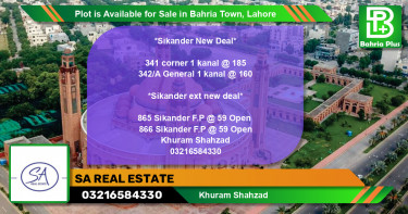 Residential Plot for Sale in Bahria Town, Lahore - (BP-86539)