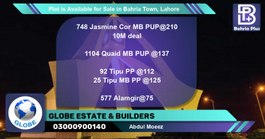 Residential Plot for Sale in Bahria Town, Lahore - (BP-86545)