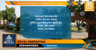 Commercial Property for Sale in Bahria Town, Lahore - (BP-86557)