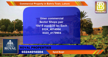 Commercial Property for Sale in Bahria Town, Lahore - (BP-86558)
