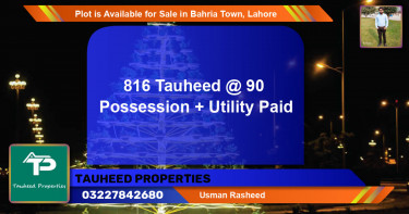 Residential Plot for Sale in Bahria Town, Lahore - (BP-86582)