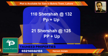 Residential Plot for Sale in Bahria Town, Lahore - (BP-86596)