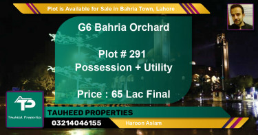 Residential Plot for Sale in Bahria Town, Lahore - (BP-86602)