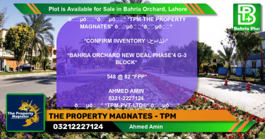 Residential Plot for Sale in Bahria Orchard, Lahore - (BP-86606)