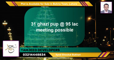 Residential Plot for Sale in Bahria Town, Lahore - (BP-86620)