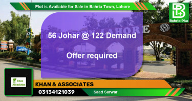 Residential Plot for Sale in Bahria Town, Lahore - (BP-86623)