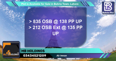 Residential Plot for Sale in Bahria Town, Lahore - (BP-86649)