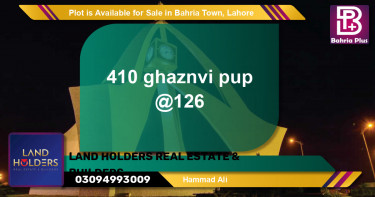 Residential Plot for Sale in Bahria Town, Lahore - (BP-86654)