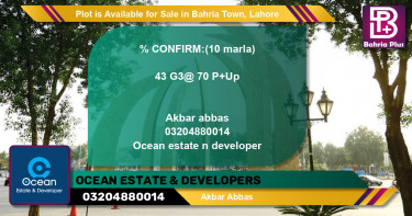 Residential Plot for Sale in Bahria Town, Lahore - (BP-86670)