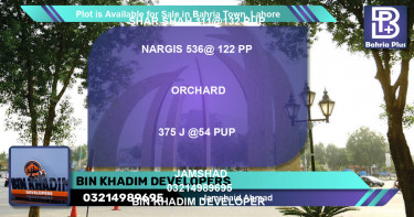 Residential Plot for Sale in Bahria Town, Lahore - (BP-86690)