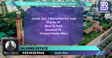 Residential Plot for Sale in Bahria Town, Lahore - (BP-86716)