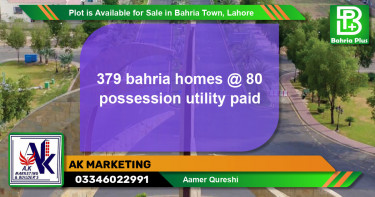 Residential Plot for Sale in Bahria Town, Lahore - (BP-86727)