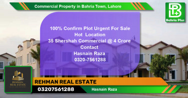 Commercial Property for Sale in Bahria Town, Lahore - (BP-86736)