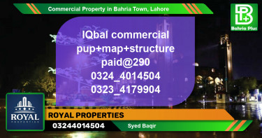 Commercial Property for Sale in Bahria Town, Lahore - (BP-86747)