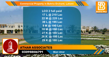 Commercial Property for Sale in Bahria Orchard, Lahore - (BP-86751)