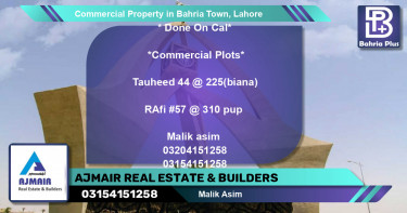 Commercial Property for Sale in Bahria Town, Lahore - (BP-86768)