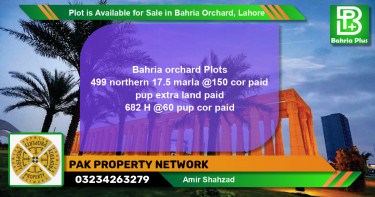 Residential Plot for Sale in Bahria Orchard, Lahore - (BP-86771)