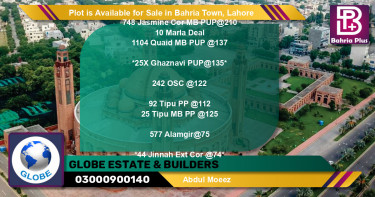 Residential Plot for Sale in Bahria Town, Lahore - (BP-86783)