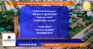 Residential Plot for Sale in Bahria Town, Lahore - (BP-86824)