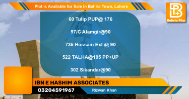 Residential Plot for Sale in Bahria Town, Lahore - (BP-86880)