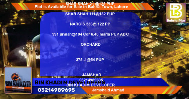 Residential Plot for Sale in Bahria Town, Lahore - (BP-86935)