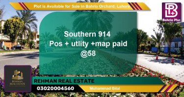 Residential Plot for Sale in Bahria Orchard, Lahore - (BP-86979)