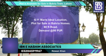 Residential Plot for Sale in Bahria Town, Lahore - (BP-86999)