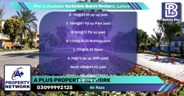 Residential Plot for Sale in Bahria Orchard, Lahore - (BP-87000)