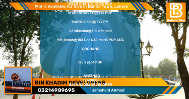 Residential Plot for Sale in Bahria Town, Lahore - (BP-87002)