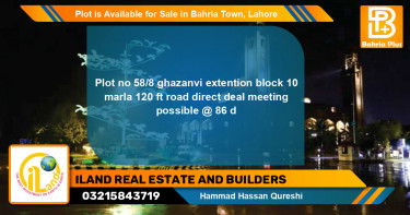 Residential Plot for Sale in Bahria Town, Lahore - (BP-87003)