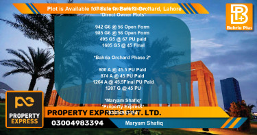 Residential Plot for Sale in Bahria Orchard, Lahore - (BP-87023)