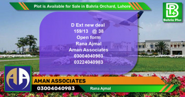 Residential Plot for Sale in Bahria Orchard, Lahore - (BP-87030)