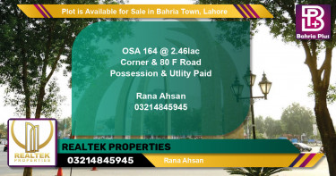 Residential Plot for Sale in Bahria Town, Lahore - (BP-87148)