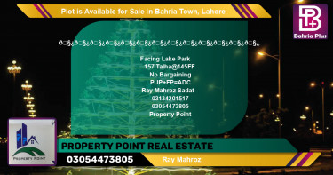 Residential Plot for Sale in Sector F - Talha Block -  Bahria Town, Lahore - (BP-87155)