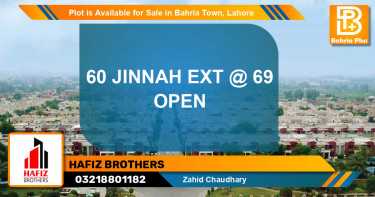 Residential Plot for Sale in Bahria Town, Lahore - (BP-87211)