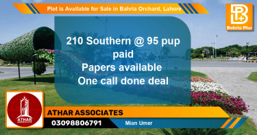 Residential Plot for Sale in Bahria Orchard, Lahore - (BP-87230)