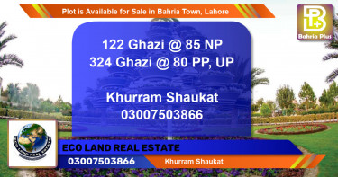 Residential Plot for Sale in Bahria Town, Lahore - (BP-87232)