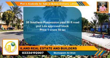 Residential Plot for Sale in Bahria Orchard, Lahore - (BP-87265)
