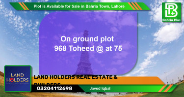 Residential Plot for Sale in Bahria Town, Lahore - (BP-87291)