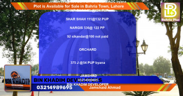 Residential Plot for Sale in Bahria Town, Lahore - (BP-87315)