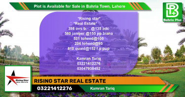 Residential Plot for Sale in Overseas B -  Bahria Town, Lahore - (BP-87334)