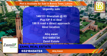 Residential Plot for Sale in Bahria Town, Lahore - (BP-87362)