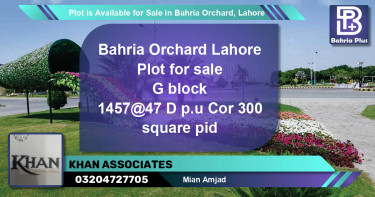 Residential Plot for Sale in Bahria Orchard, Lahore - (BP-87366)
