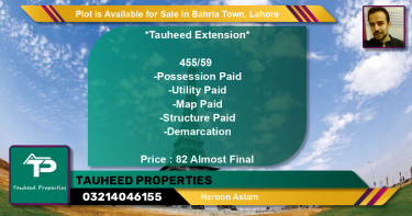 Residential Plot for Sale in Bahria Town, Lahore - (BP-87370)