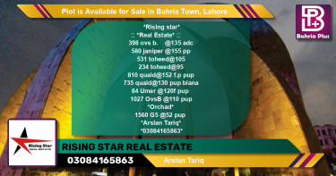 Residential Plot for Sale in Bahria Town, Lahore - (BP-87431)