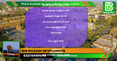 Residential Plot for Sale in Bahria Town, Lahore - (BP-87453)