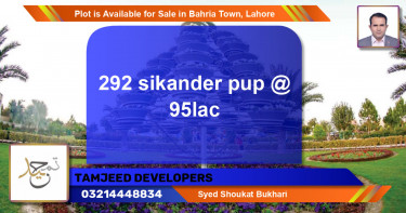 Residential Plot for Sale in Bahria Town, Lahore - (BP-87463)
