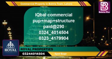 Commercial Property for Sale in Bahria Town, Lahore - (BP-87490)
