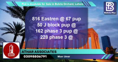 Residential Plot for Sale in Bahria Orchard, Lahore - (BP-87502)